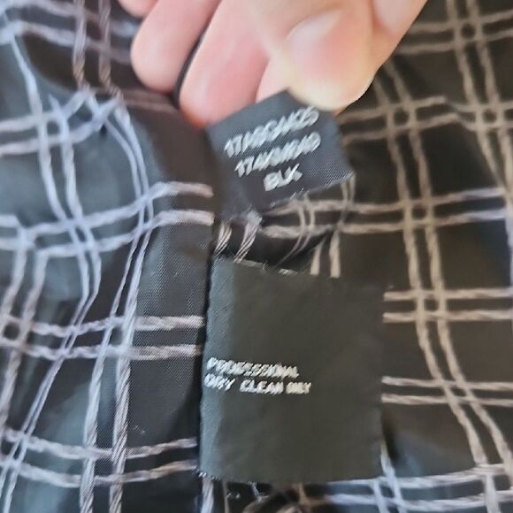 Kenneth Cole Size 4 New York Double-Breasted Wool Blend Black Pea Coat - Picture 12 of 12